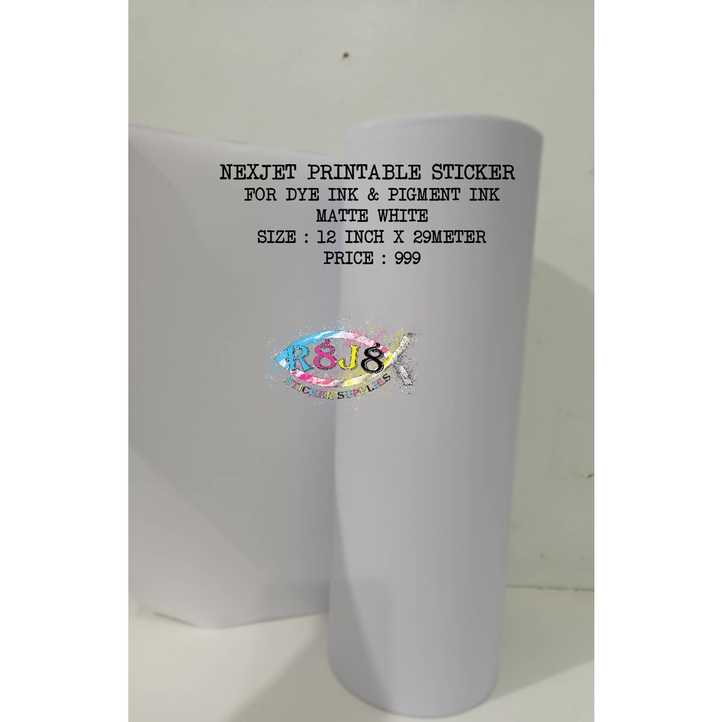 NEXJET Printable Vinyl Sticker Roll ( Dye ,Pigment,Semisol ) #NJPM ...