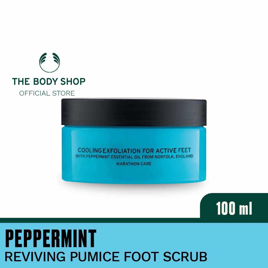 The Body Shop Peppermint Reviving Pumice Foot Scrub 100ml Shopee Philippines