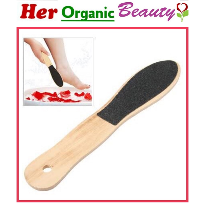 *Wooden Double-sided Black Foot File (Small & Medium Sizes) | Shopee ...
