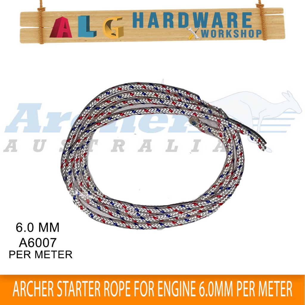 Archer starter rope 6.0mm for Engines per meter | Shopee Philippines