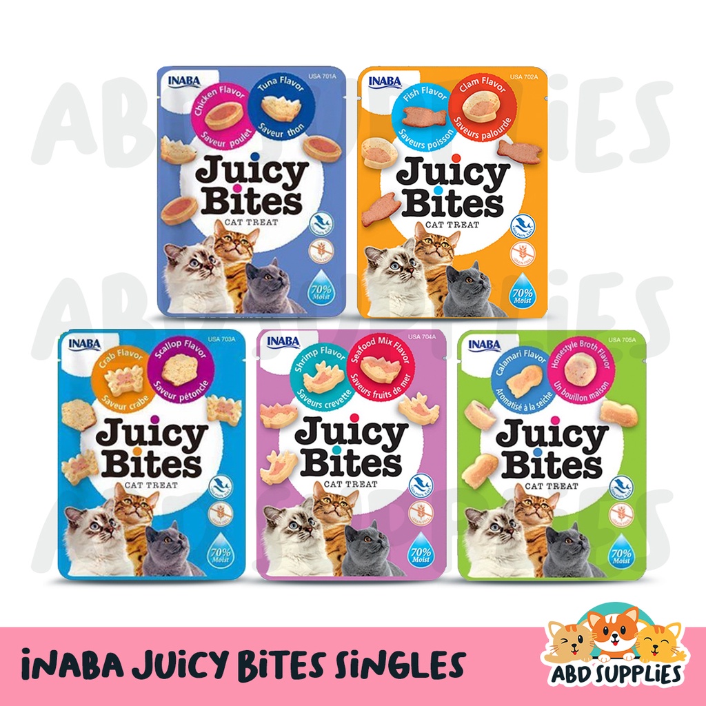 Inaba Ciao Churu Juicy Bites Cat Treats (11.3 g) (sold per pouch