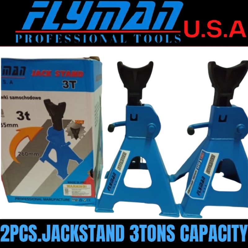 Flyman Tools Jack Stand 3 Tons ( 2pcs pair ) Original Flyman Tools Made