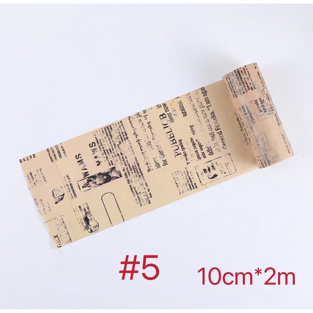 10cm*2m Retro English Alphabet Poster ins paper sticker | Shopee ...