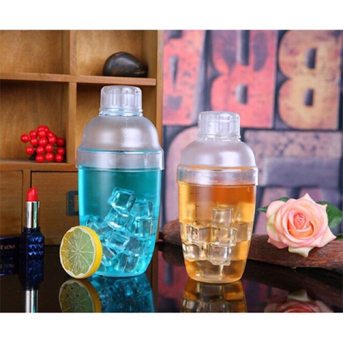 530ml black graduated plastic mixing Shaker with Shaker lid | Shopee ...
