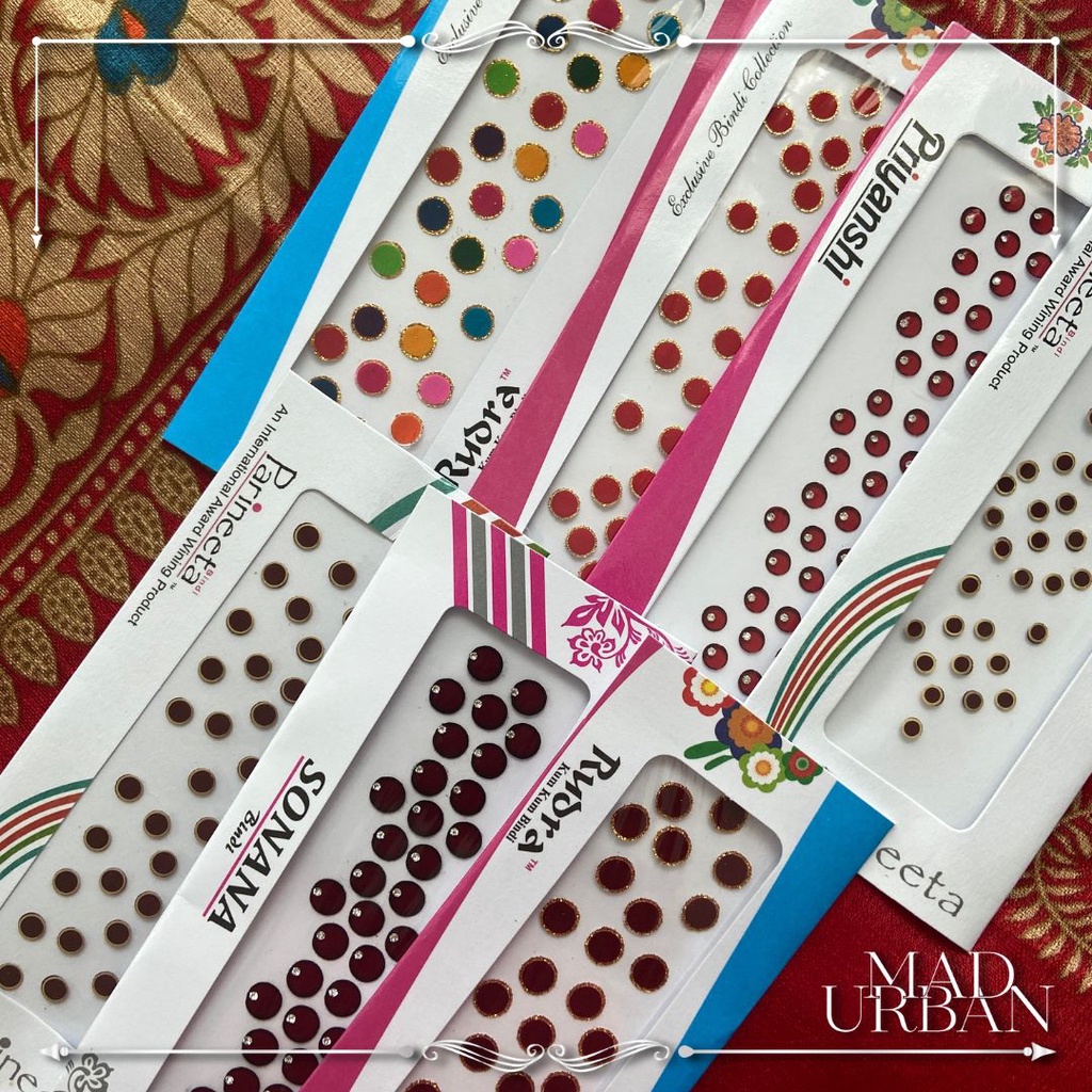 Fancy Design Indian Sticker Pottu Forehead Bindi Potu Wear Traditional