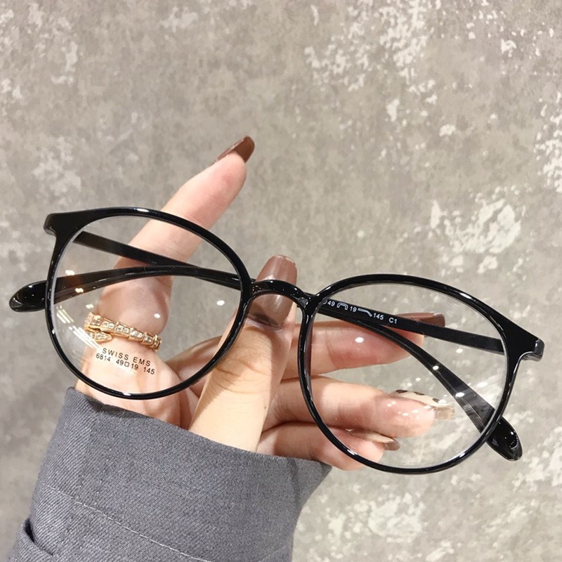 Myopia Glasses Women's Fashion New Plain Glasses Men's Flat Light Anti ...