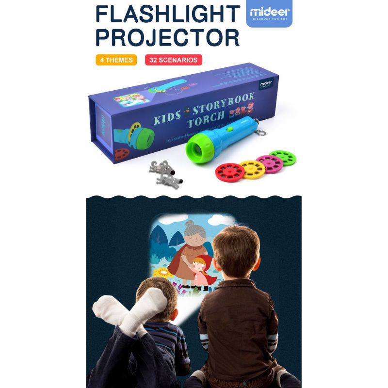 Mideer Story Book Torch Mideer Flashlight Projector Toy for Children ...