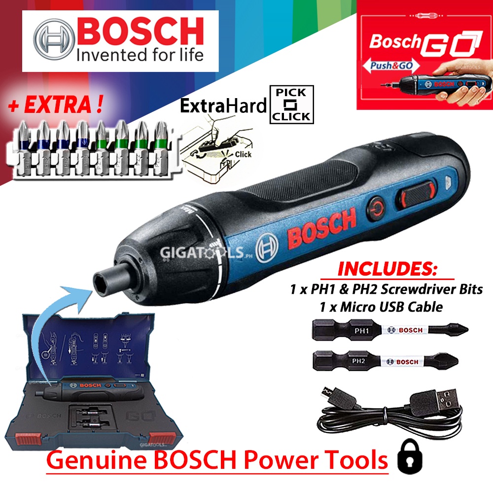 official productNew Bosch GO 2 Smart Cordless Screwdriver Kit Set with