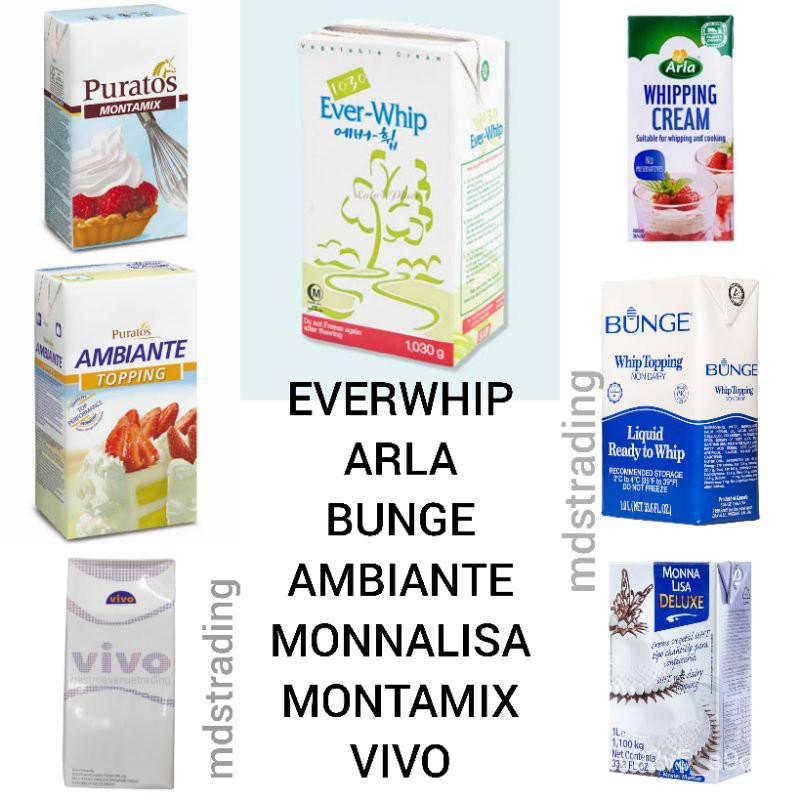 Everwhip Bunge Monna Lisa Vivo Non Dairy Whipping Cream I5JZ | Shopee ...