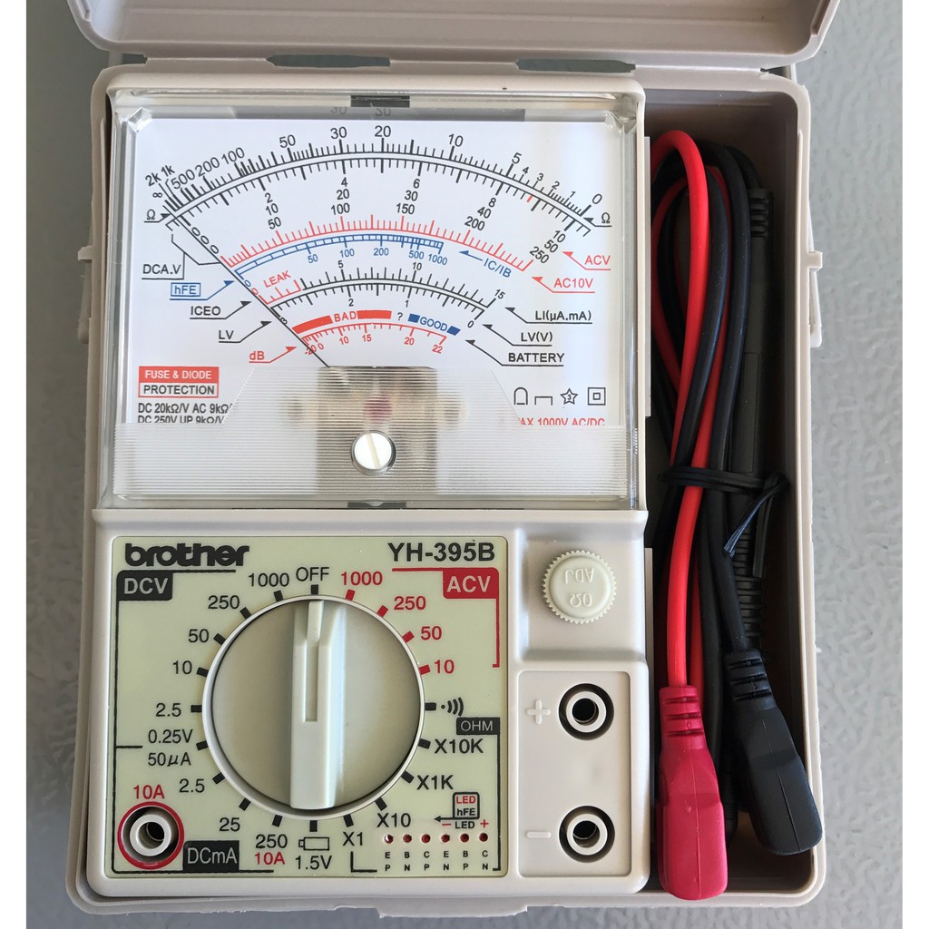 Brother Analog tester YH395B / Analog Multimeter / Compact size Tester