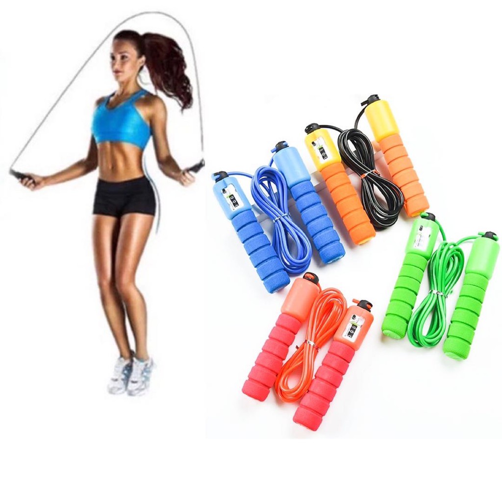 Jump Rope with Counter Skipping Plastic Rope | Shopee Philippines