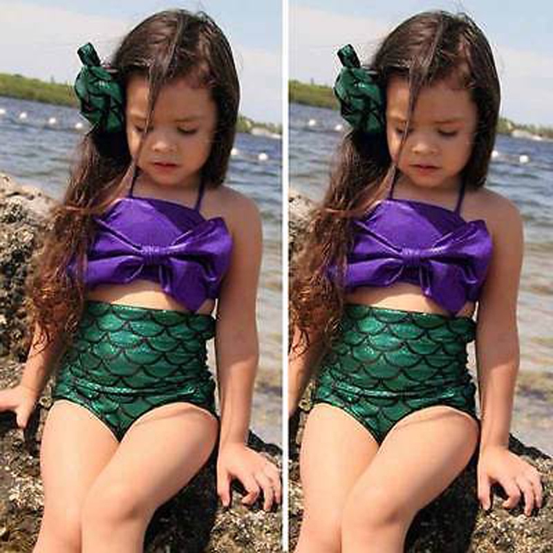 Girls mermaid swimming costume online