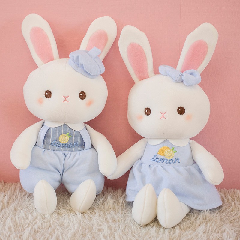 Premium Cute Lemon Rabbit Teddy Bear 40cm Hanna Shopee Philippines