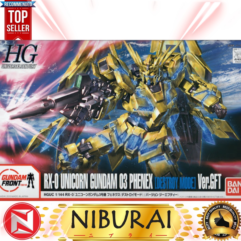 1/144 HG Unicorn Gundam Unit 3 Phenex Destroy Mode Ver GFT | Shopee ...