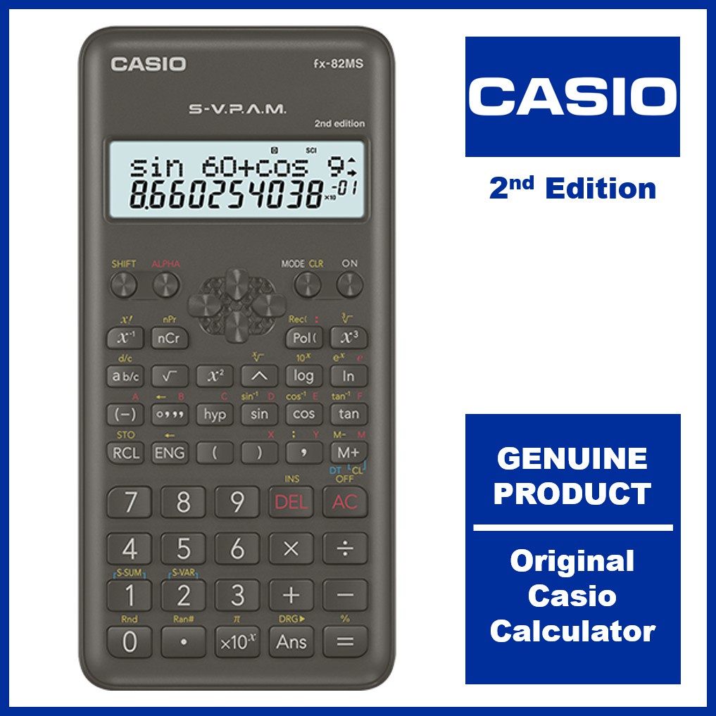 Casio Scientific Calculator FX 82MS Calculators Heavy Duty FX82MS Plus New FX 82 MS Shopee Philippines