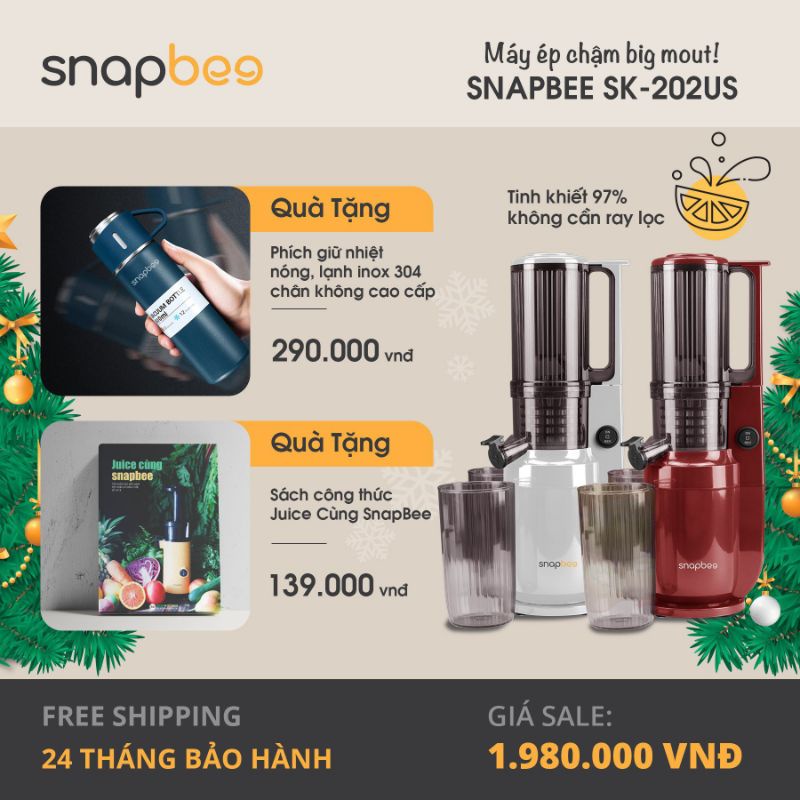 Genuine snapbee slow juicer new model SK 202 US (with juicer recipe ...