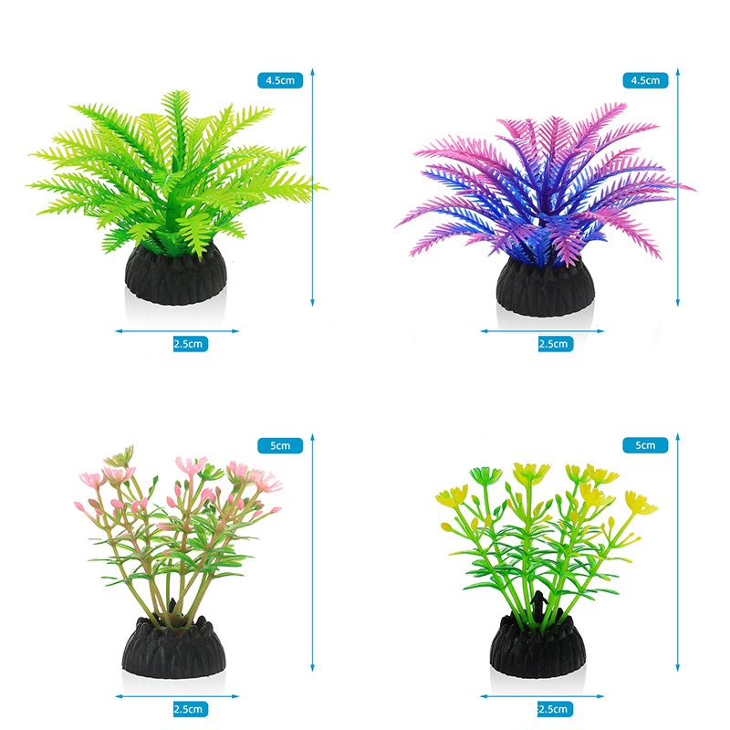 Aquatic Plants Aquarium Plastic Artificial Aquatic Plants NonToxic For Fish Tank Shopee