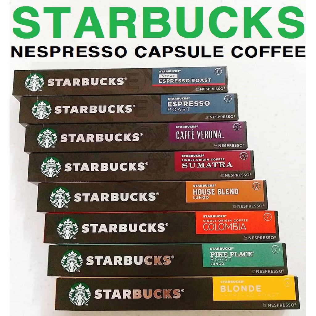 Starbucks hotsell nespresso capsule