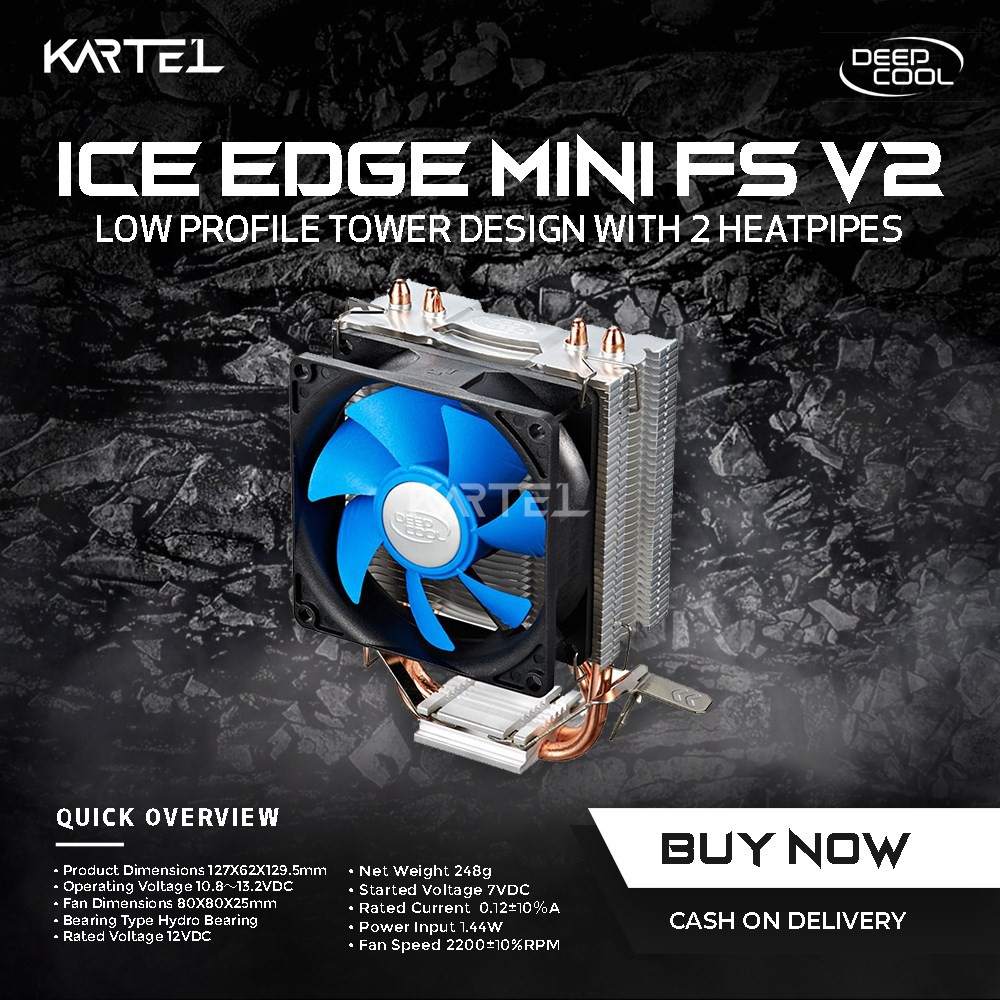 Deepcool Ice Edge Mini FS V2.0 CPU Cooler | Shopee Philippines