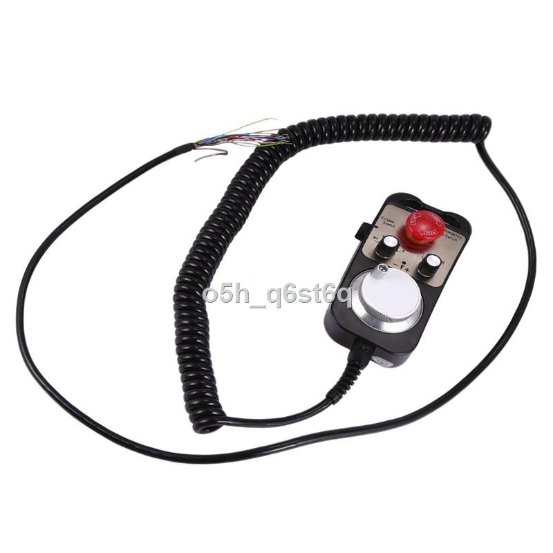 6-Axis MPG CNC Pendant Handwheel 5V 100PPR With Emergency Stop – Dl45