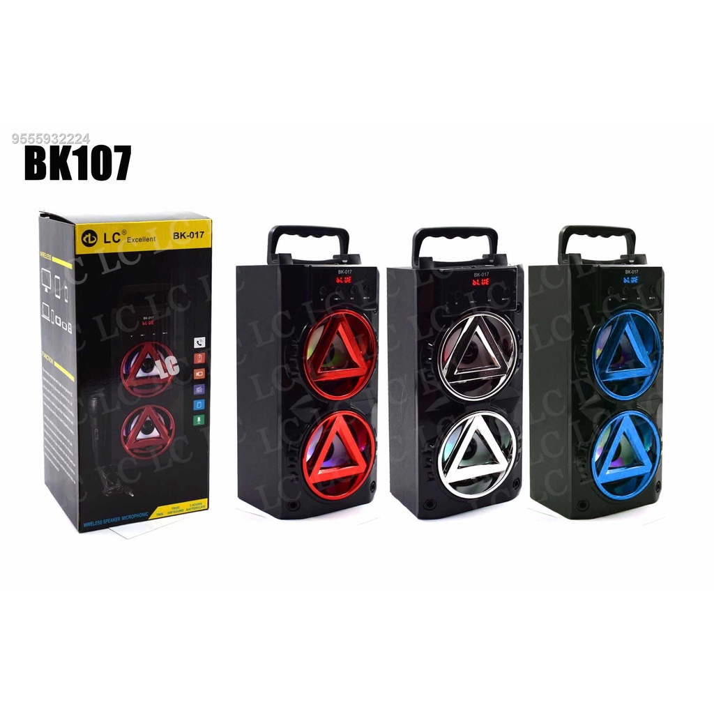 Stereo Dual Karaoke Portable Wireless Speaker with stand With FREE Mic