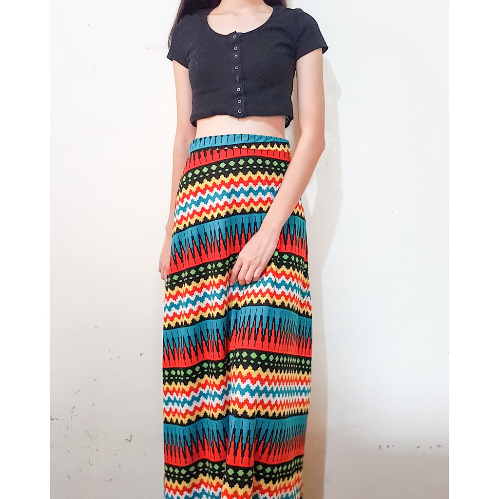 Bohemian Inspired Skirt (S-M) | Shopee Philippines