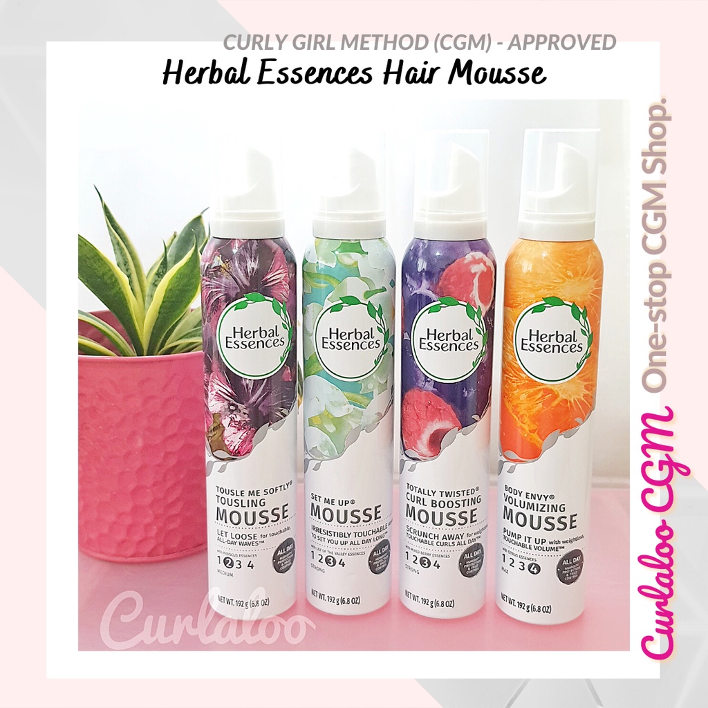 Curlaloo Cgm Shop Herbal Essences Hair Mousse 192g Shopee Philippines 9468