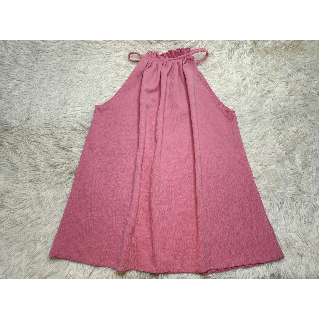 pleated-halter-tops-sleeveless-s-m-joymarcelo-shopee-philippines