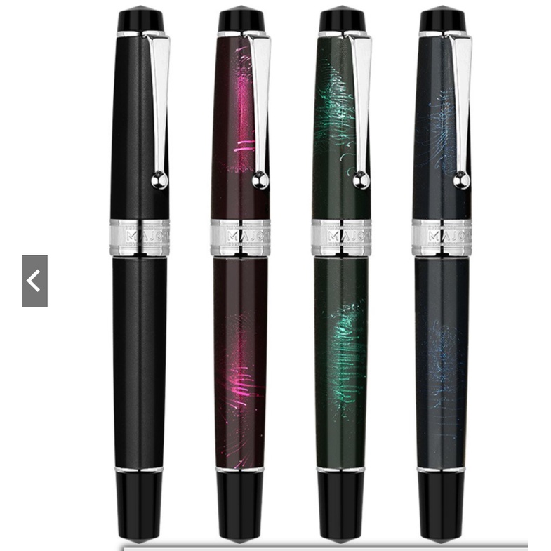 Majohn T5 Metal Fountain Pen Piston Ink Pen Iridium EF/F/M Correction