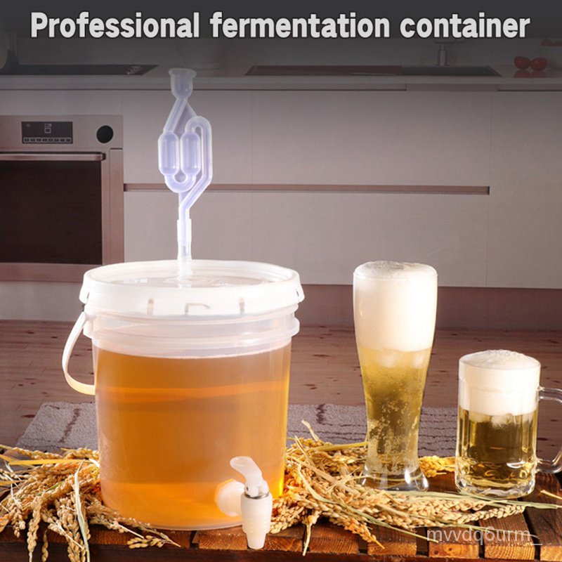 5L Plastic Bucket for Wine Fermentation Leakproof Container Beer