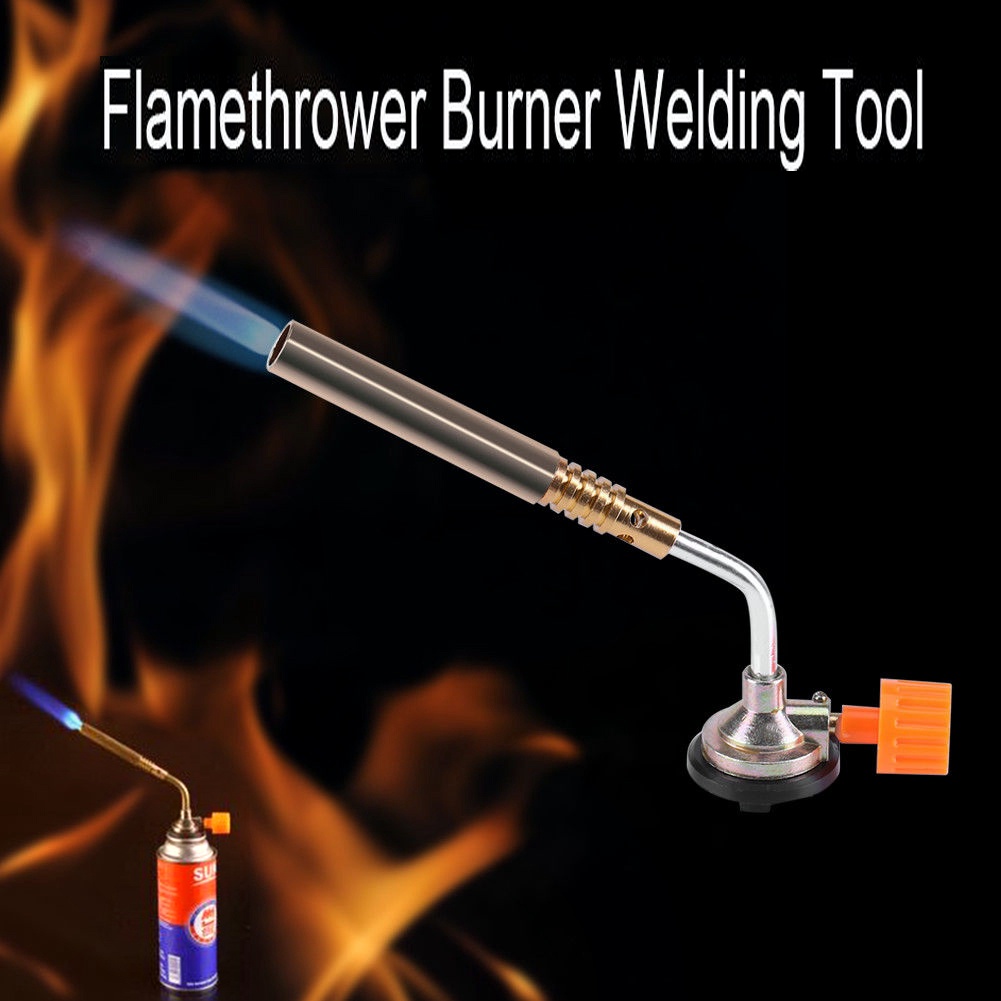 Flamethrower Burner Butane Gas Blow Torch Hand Ignition Camping and Welding Tool Shopee