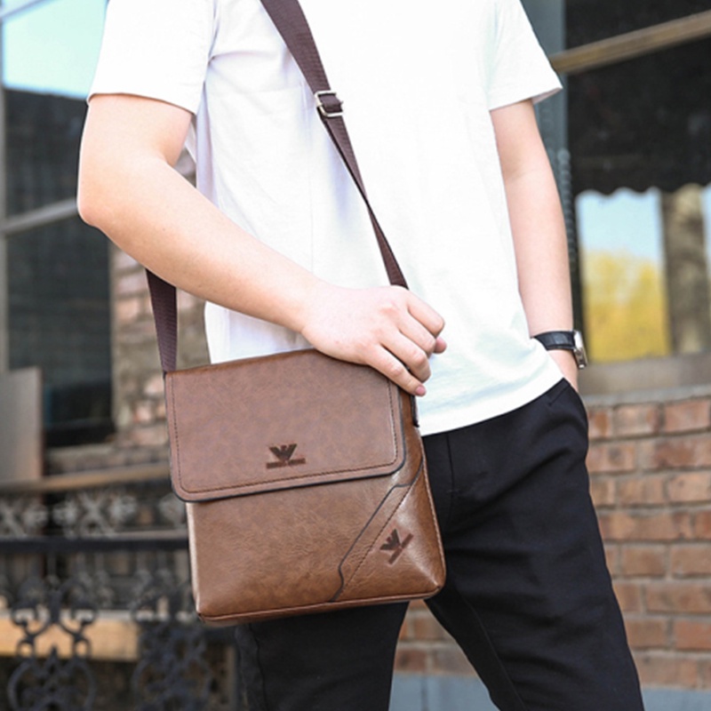 Men Sling Bag High Quality Branded leather bag Shoulder messenger Man bags 7101 7201 Shopee Philippines