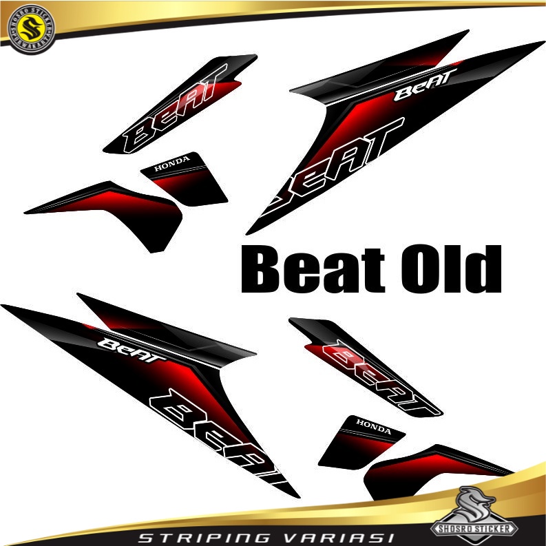Variations Of OLD BEAT STRIPING Motifs/BEAT Carb Stickers/OLD