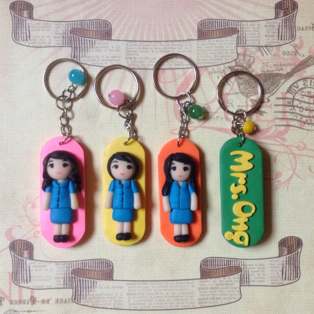 Reversible keychains ( with name and chibi) | Shopee Philippines