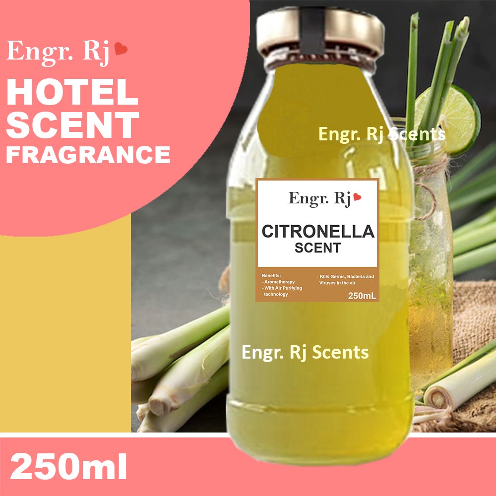 Engr. Rj 250ml CITRONELLA Premium Hotel Scents for Humidifier Diffuser Fragrance Essential Oil