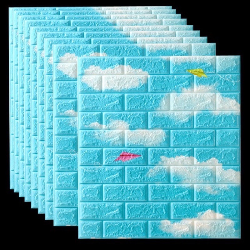 Wallpaper Big Size DIY 70cm*77cm Self Adhesive Waterproof 3D blue sky