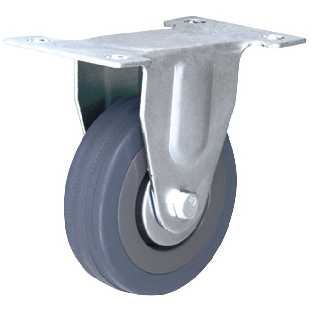 COT 007050 RUBBER BLue GREY CASTER FIX FLAT 50MM(ONE PIECE) Shopee