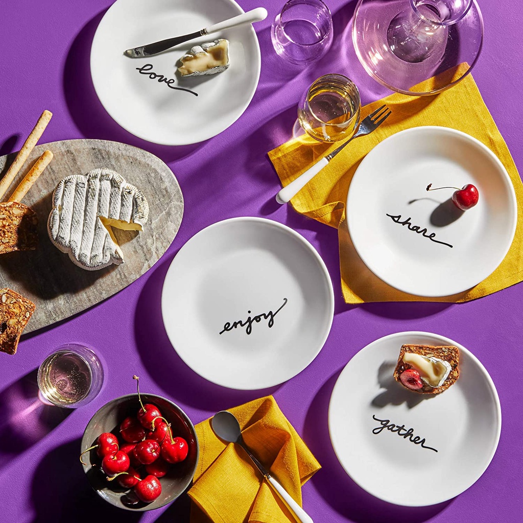 [Repackaged] 4 Pcs Corelle Appetizer Plates, Diameter 17cm ...