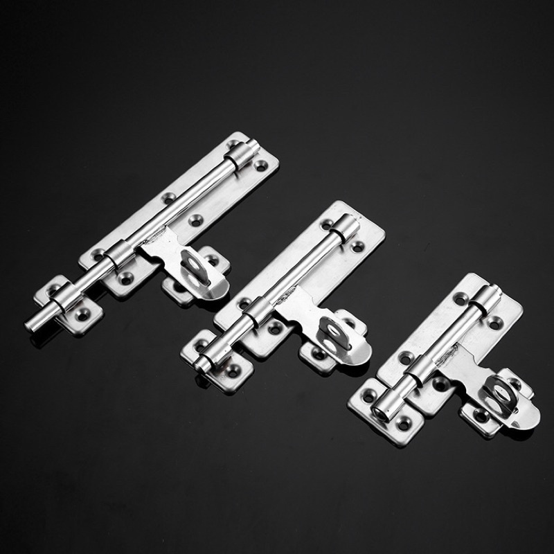 4-Pack 6 Inch Stainless Steel Door Latch Slide Lock Barrel Bolts - Heavy Duty
