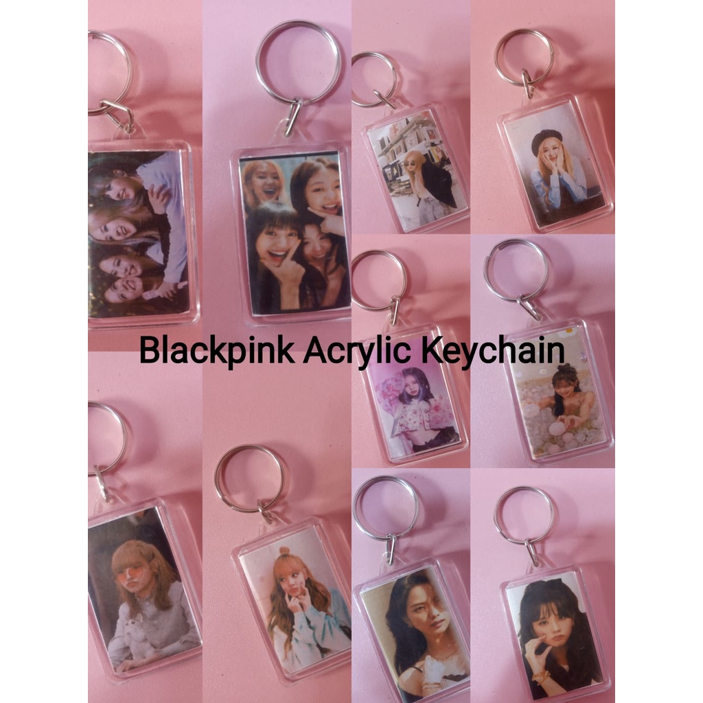 For Kpop Blackpink Lightstick Mini Key Chain Key Ring Hammer Heart