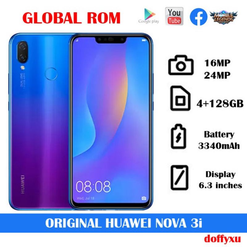 Original Huawei Nova 3i 4/128GB Global ROM Shopee Philippines