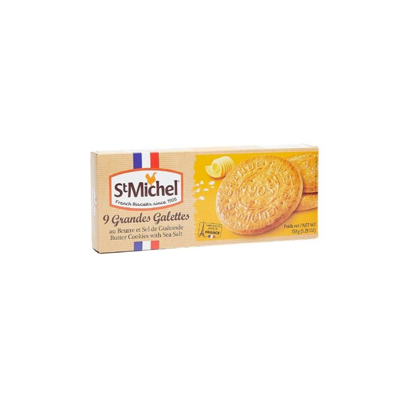 St Michel Grandes Galettes Butter Cookies Biscuits with Sea Salt