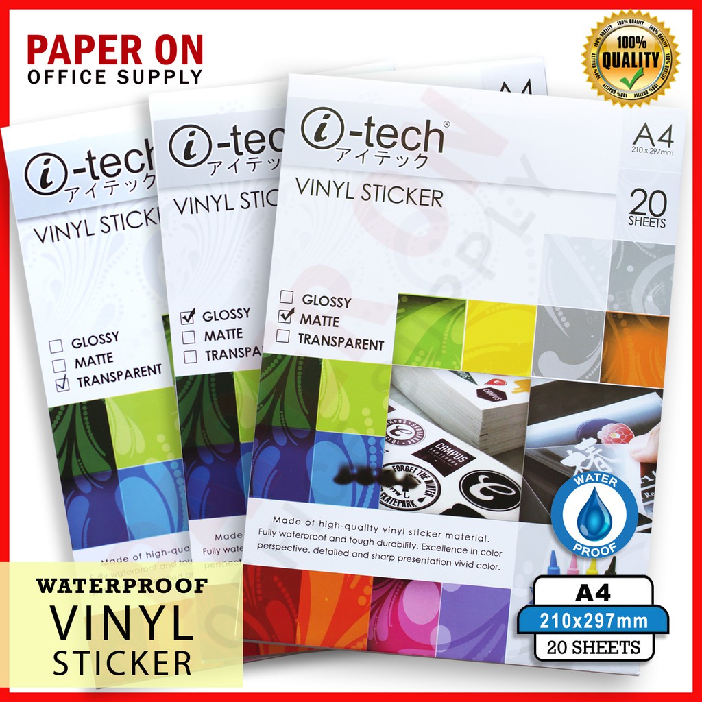 【on hand】itech vynil sticker I -Tech Vinyl Stickers Glossy/Transparent ...