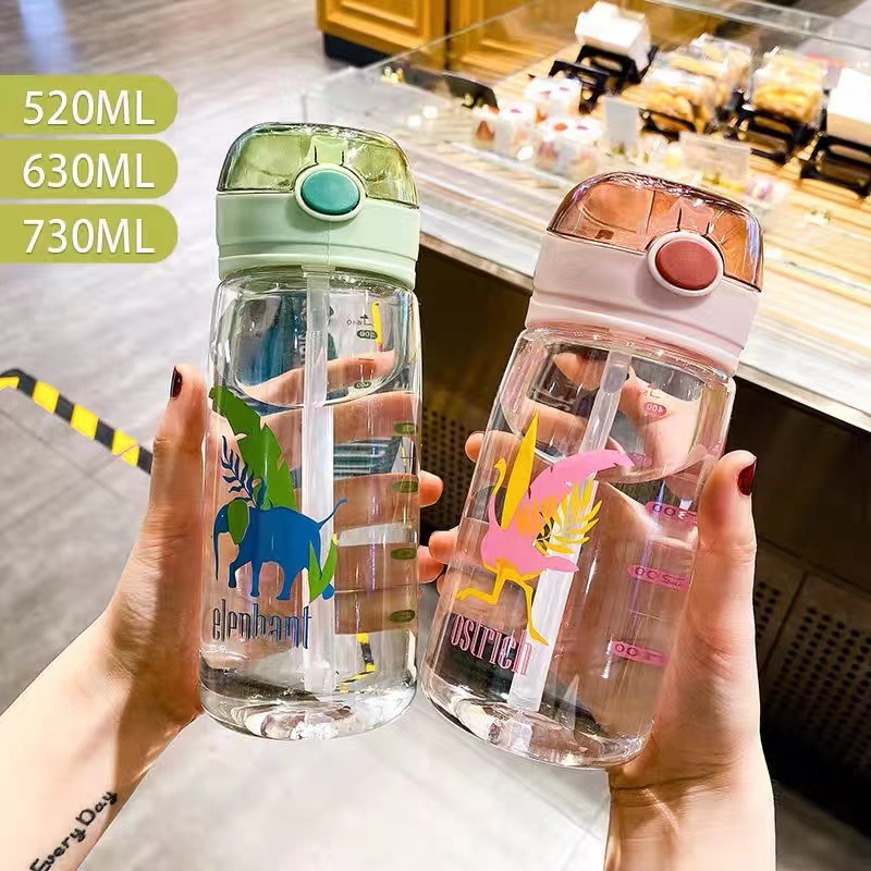 Clear Plastic Straw Space Cup, Bomb Cap Water Bottle，water tumbler ...