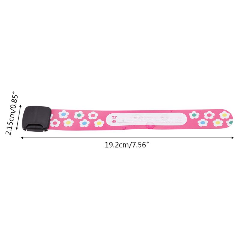 innlike1 8 Pcs Kids Anti lost Info Wrist Band Children Reusable Outdoor Safe ID Bracelet Reusable Child Safety ID Bracel Shopee Philippines
