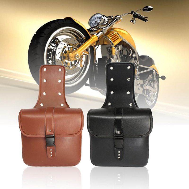 Universal motorcycle saddle bag modified Harley side bag hanging left