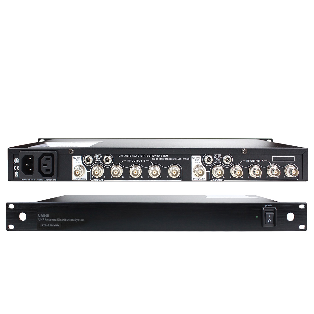 SHURE UA844 UA844+/LC Antenna amplifier 5 Channel Power Distributor
