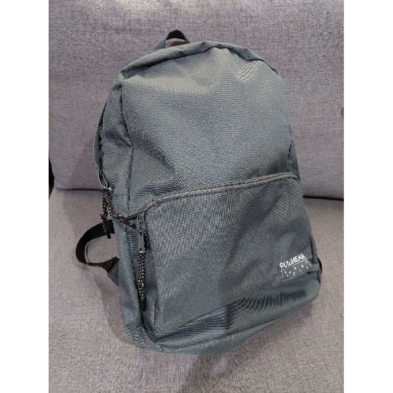 Pull Bear Backpack Grey Authentic and preloved Shopee