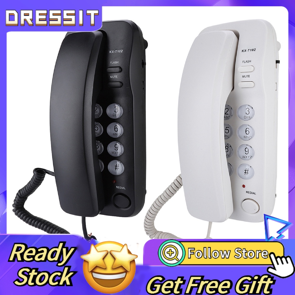 [READY STOCK] Desktop/Wall Mount Landline Corded Telephone Extension ...