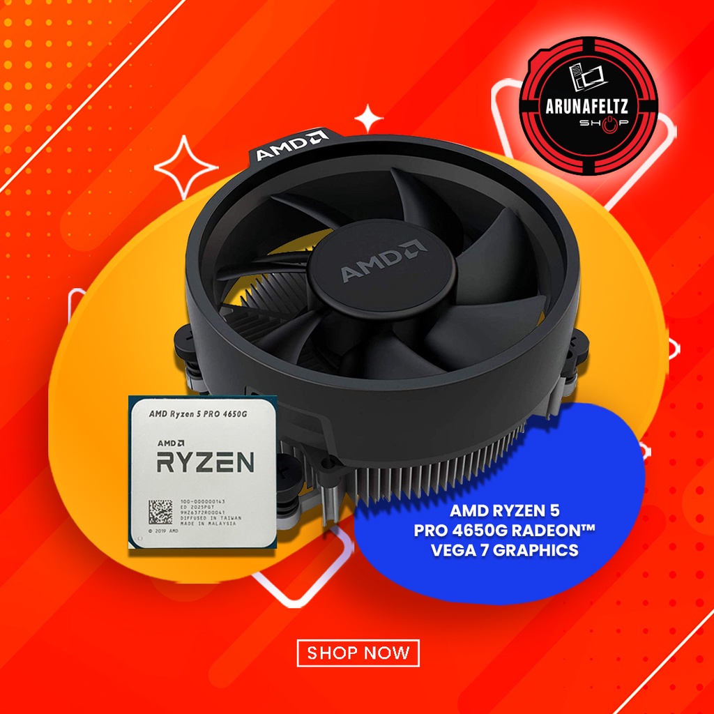 AMD RYZEN 5 PRO 4650G Radeon Vega 7 Graphics Tray Type w CPU